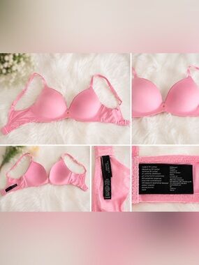 Victoria’s Secret So Obsessed Wireless T-Shirt Bra Pink 34D